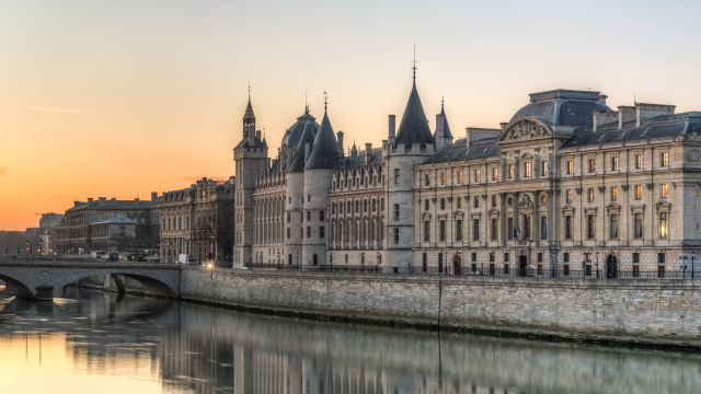The Quai de l'Horloge, Paris, on the Île de la Cité