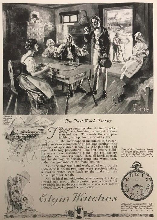 Elgin National Watch Company advertisement, 1919