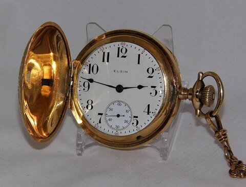 Elgin hunter case pocket watch, 18-size, grade 316, circa 1916