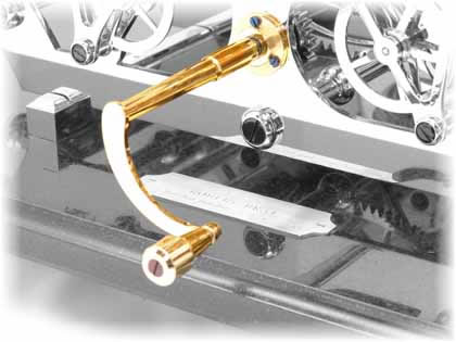 H1 cranked winding key with ivory tag