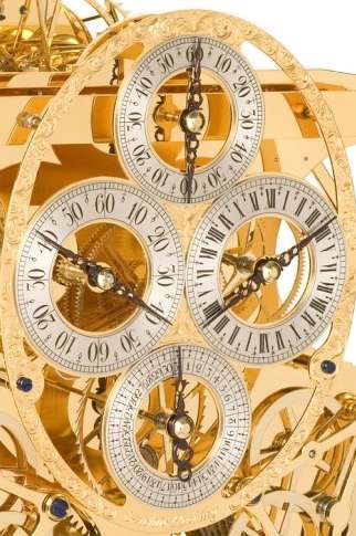 H1 dial — four subsidiary dials in gold and silver