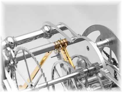 H1 pendulum arbors and connecting wire spring