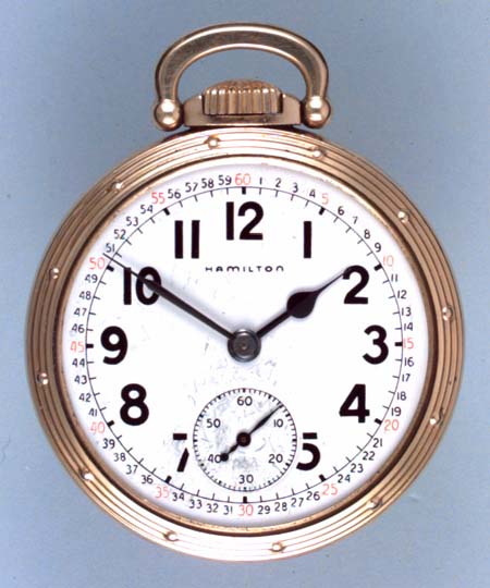 Hamilton 992 21-jewel railroad pocket watch