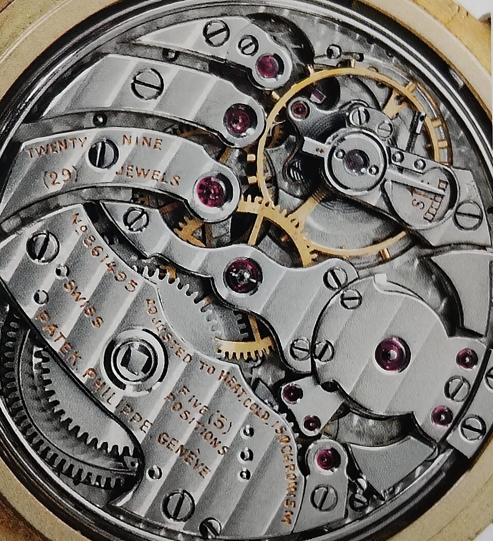 Patek Philippe minute-repeater pocket watch movement, 1950s — 29 jewels, adjusted to heat, cold and five positions, Genève
