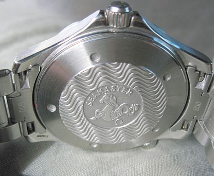 Omega Seamaster Professional caseback with Seahorse medallion