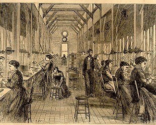 The Elgin watch company train room